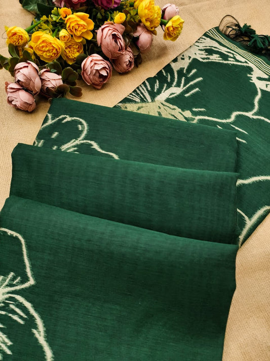 Premium Svarna Kusum Noir Saree- GREEN