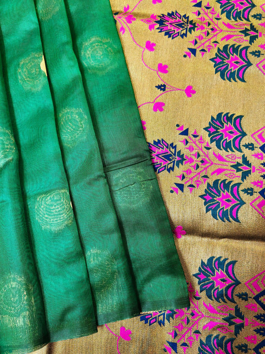 Maharashtrian Paithani Silk Saree - PERROT