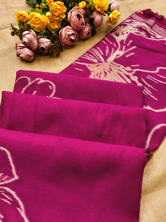 Premium Svarna Kusum Noir Saree-PINK