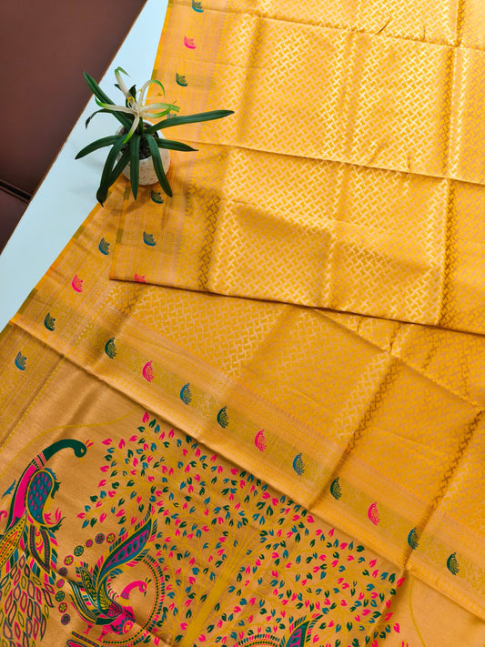BANARASI PAITHANI 102 - YELLOW