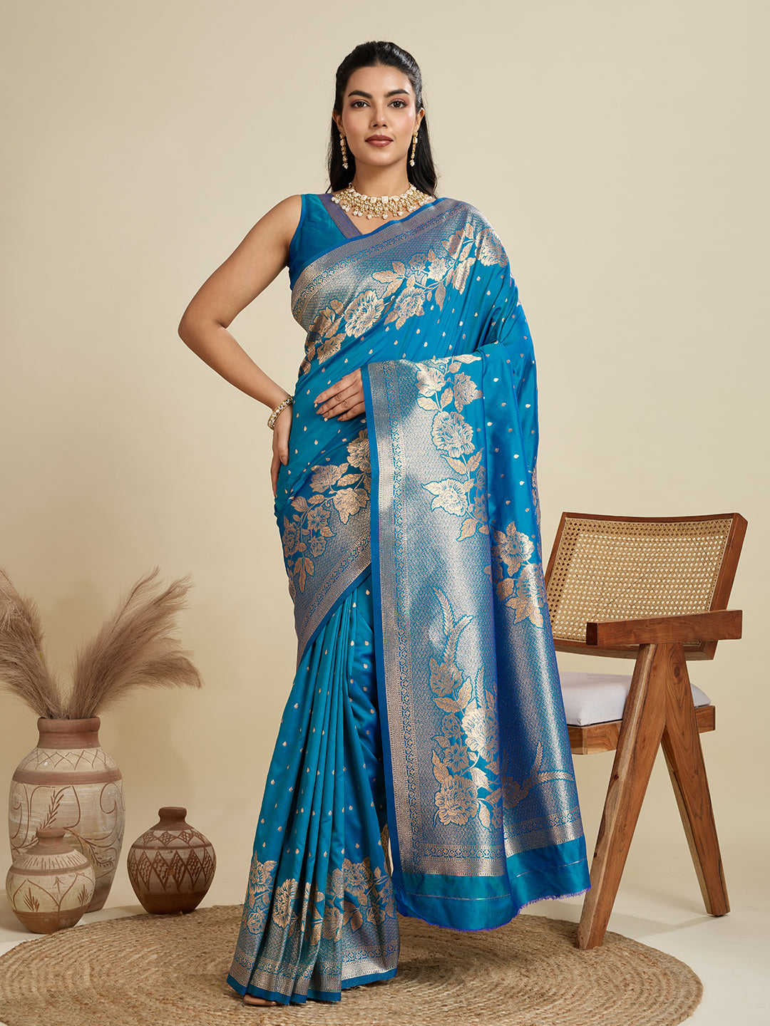 RAMA BANARASI KATAN SILK SAREE