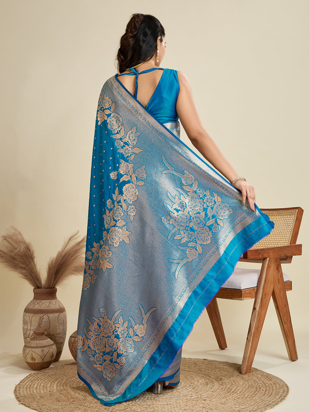RAMA BANARASI KATAN SILK SAREE