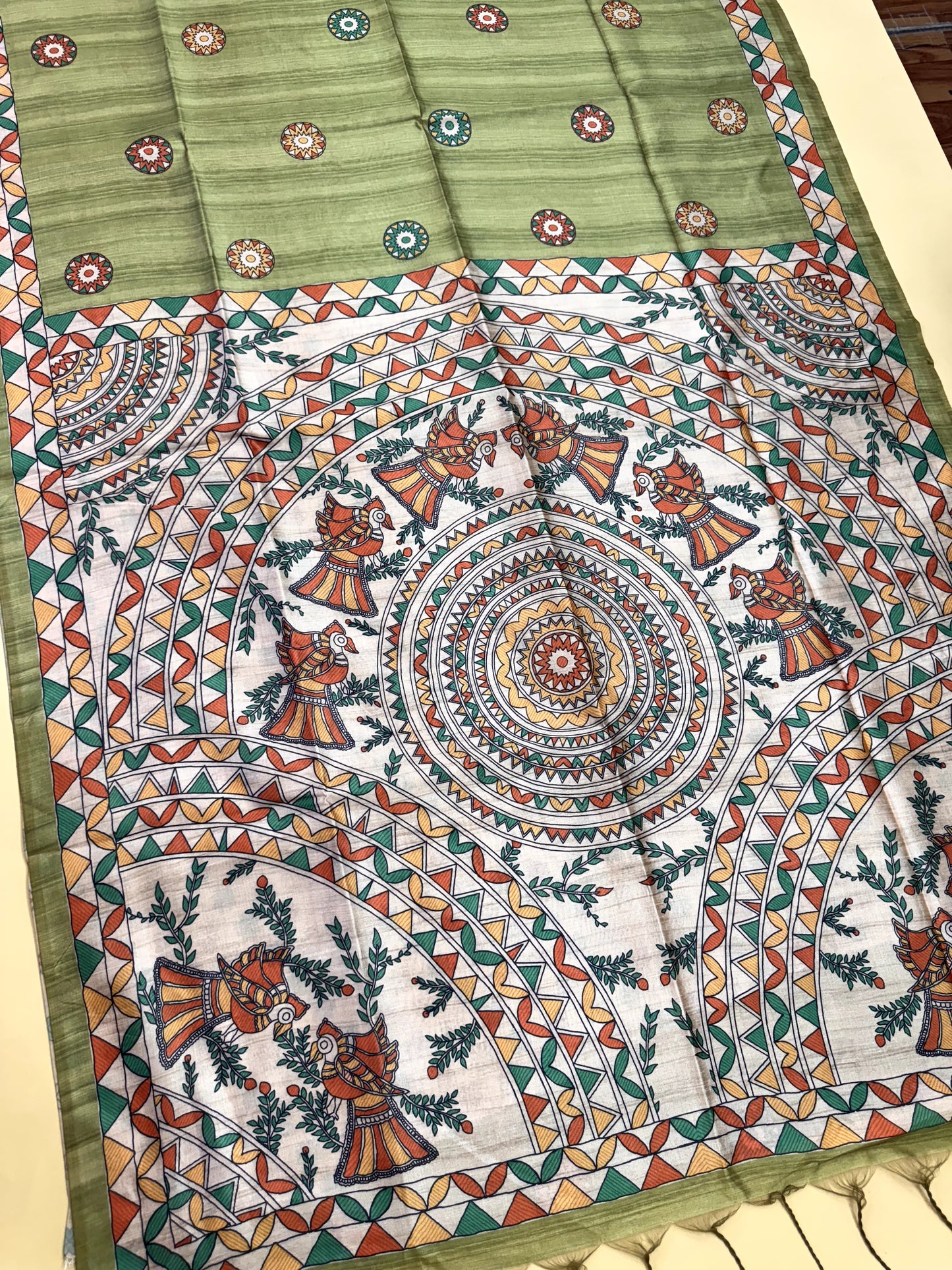 Tussar Silk Madhubani - PISTA
