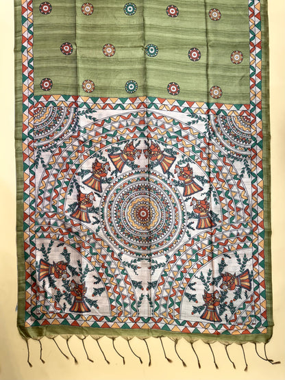 Tussar Silk Madhubani - PISTA