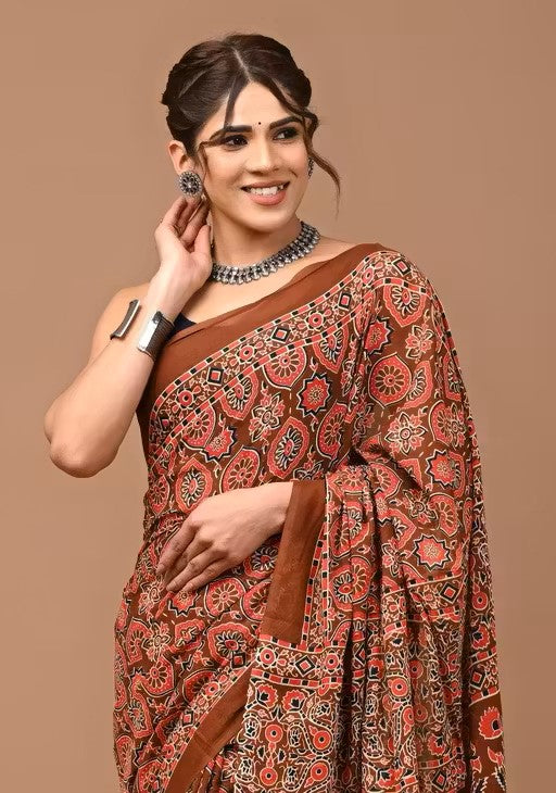 Elegant Ethnic Blue Tussar Silk Saree for Women