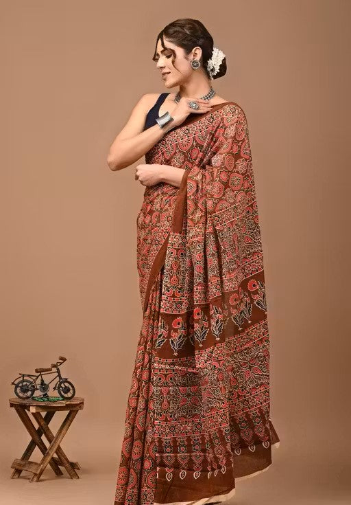 Elegant Ethnic Blue Tussar Silk Saree for Women