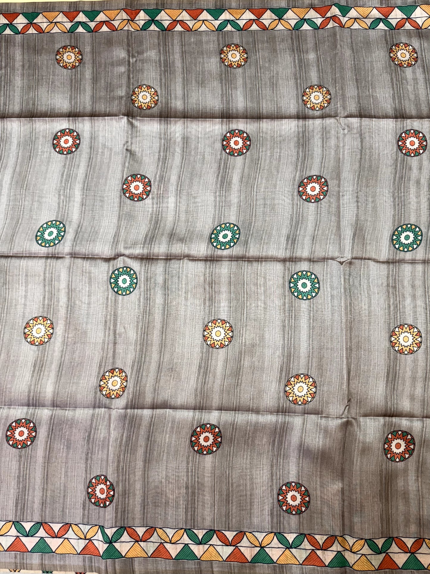 Tussar Silk Madhubani - CHIKU