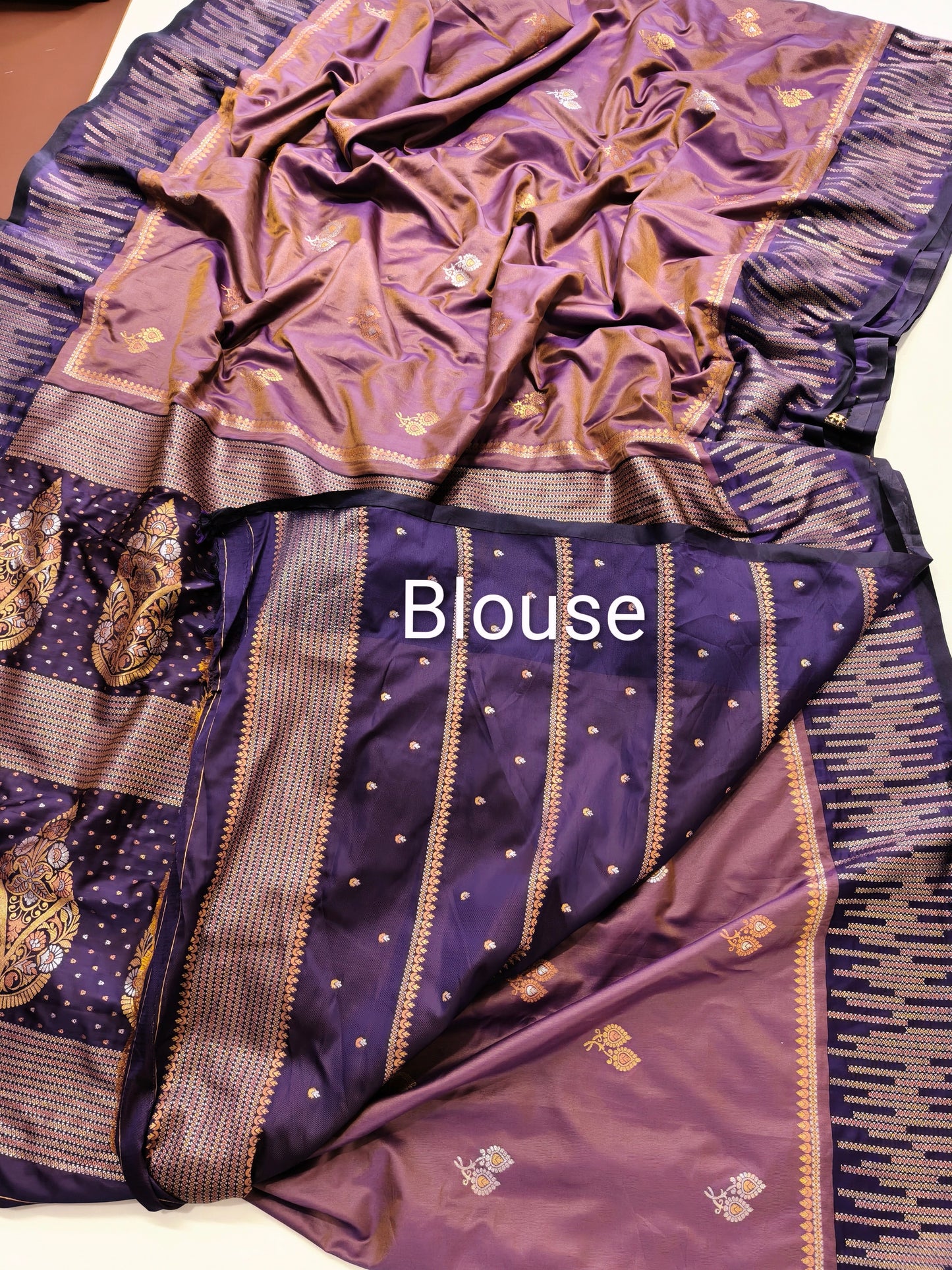 Majestic Lavender Kanjivaram Silk Saree