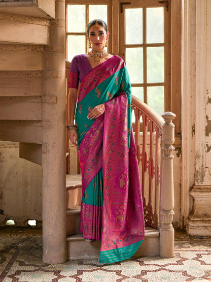 RAMA BANARASI SILK WOVEN SAREE