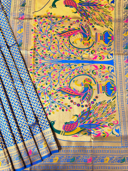 BANARASI PAITHANI 102 - ROYAL BLUE