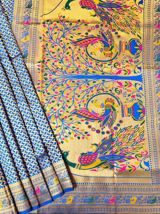 BANARASI PAITHANI 102 - ROYAL BLUE