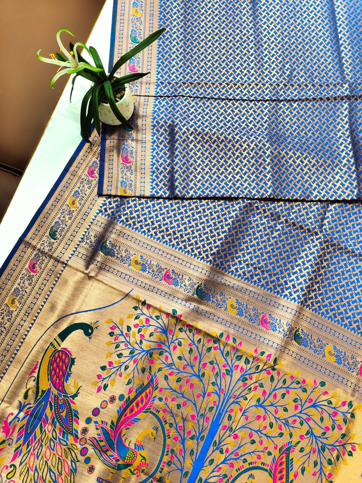BANARASI PAITHANI 102 - ROYAL BLUE