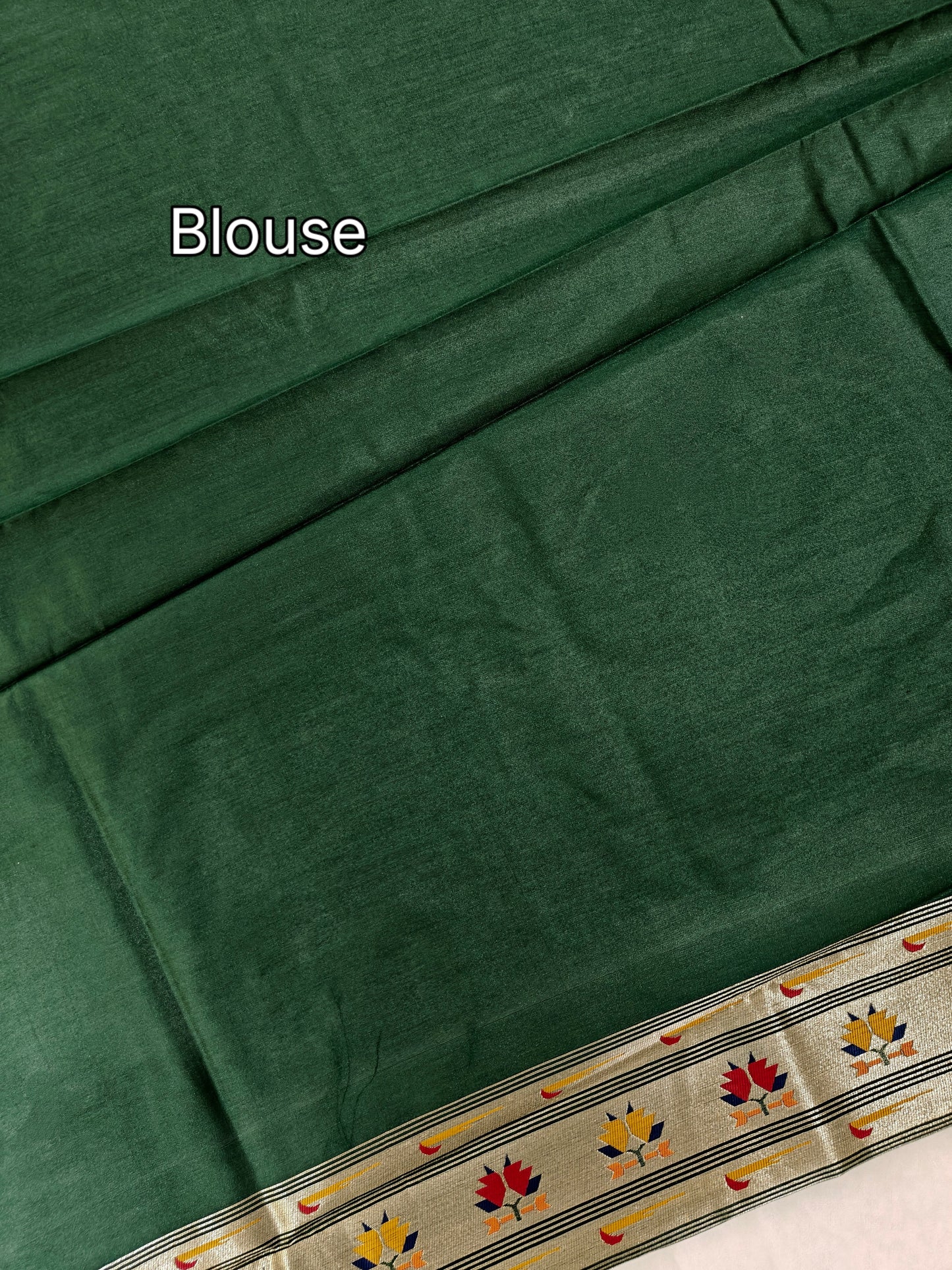 Banarasi Paithani Saree Design with Traditional Kalpavalli Pattern-BT GREEN