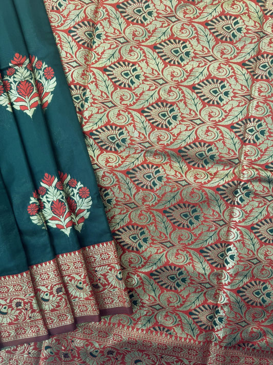 BANARASI PAITHANI  SAREE - BT GREEN