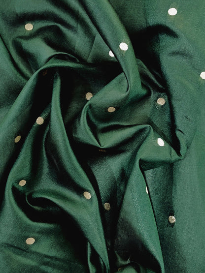 Banarasi Paithani Saree Design with Traditional Kalpavalli Pattern-BT GREEN