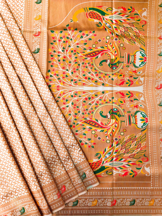 BANARASI PAITHANI 102 - WHITE