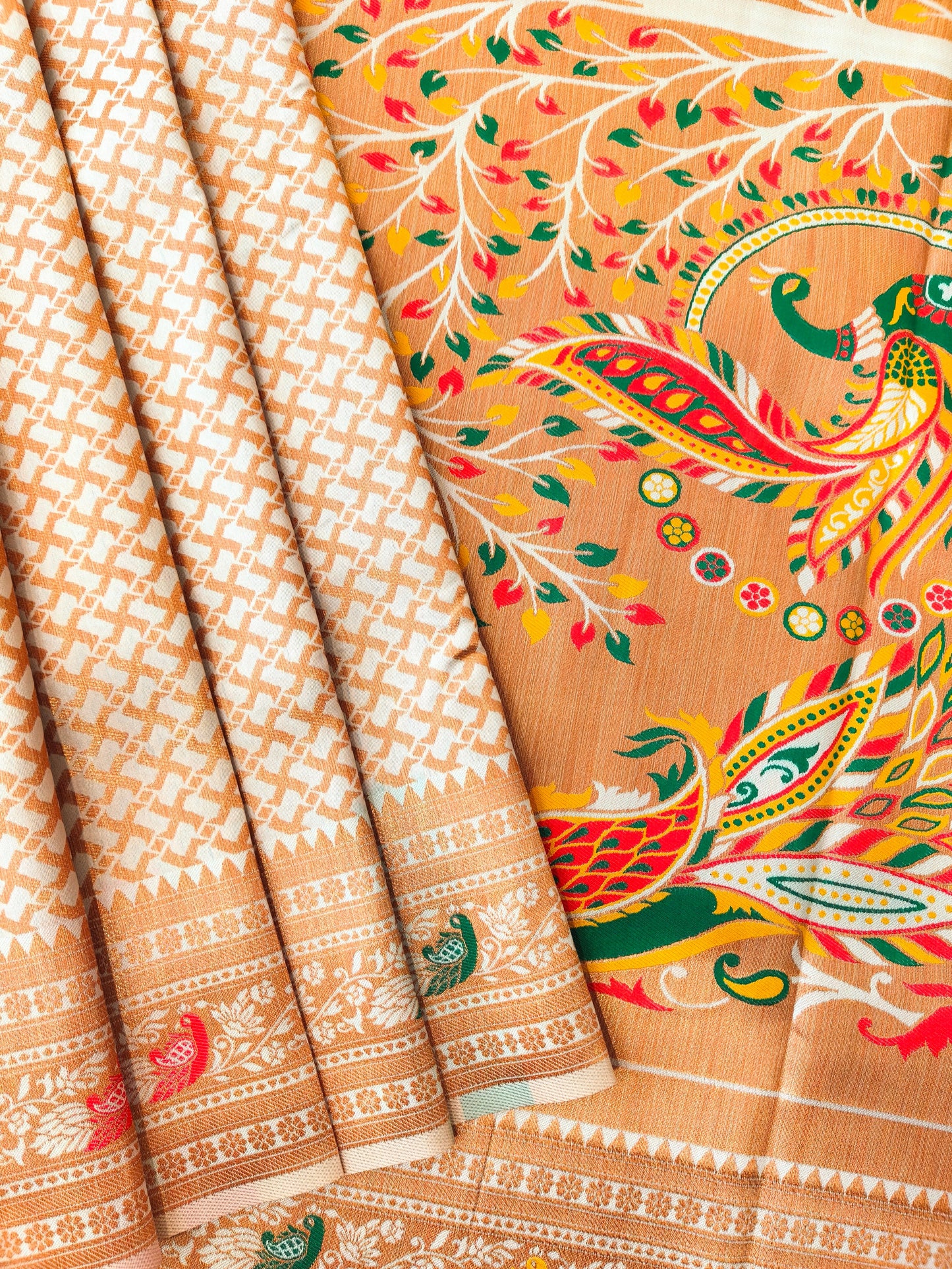 BANARASI PAITHANI 102 - WHITE