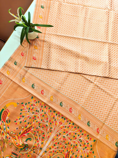 BANARASI PAITHANI 102 - WHITE