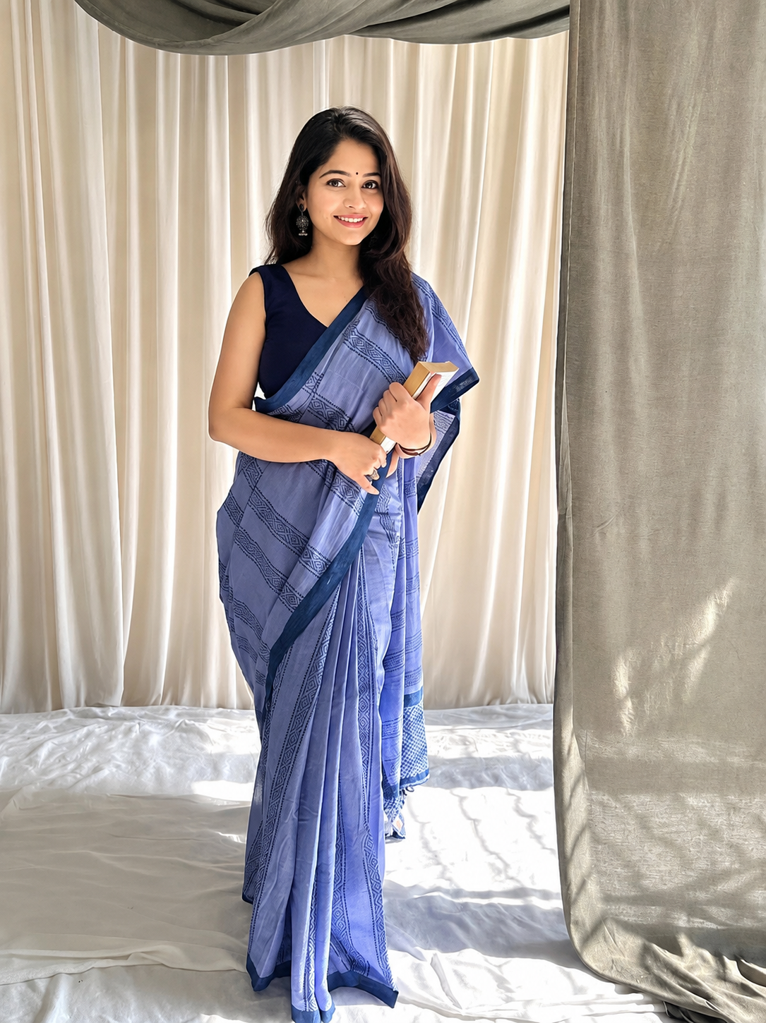 Traditional Tussar Silk Weaving Saree with Unstitched Blouse