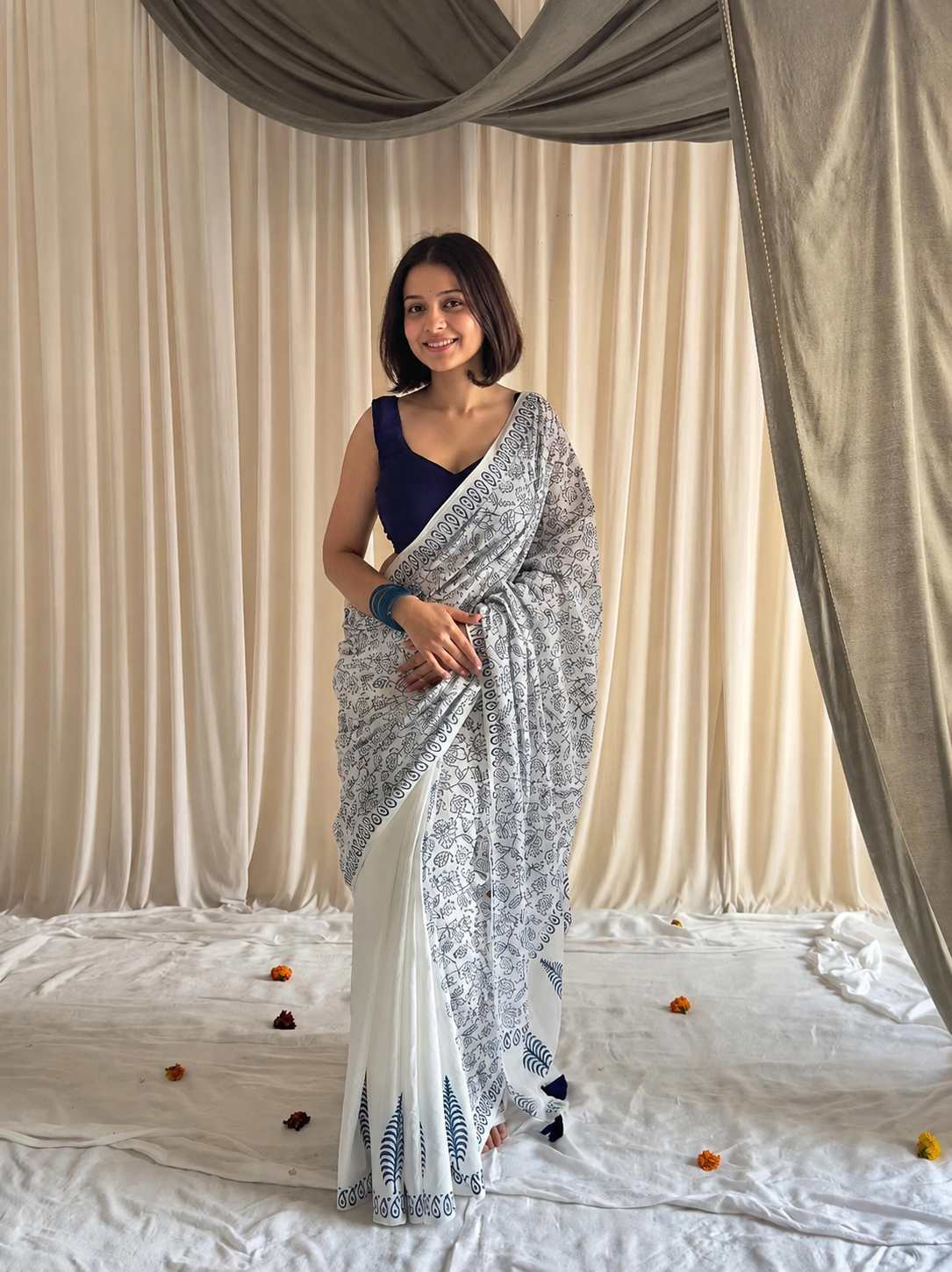 Luxury Tussar Silk Soft Saree with Unstitched Blouse