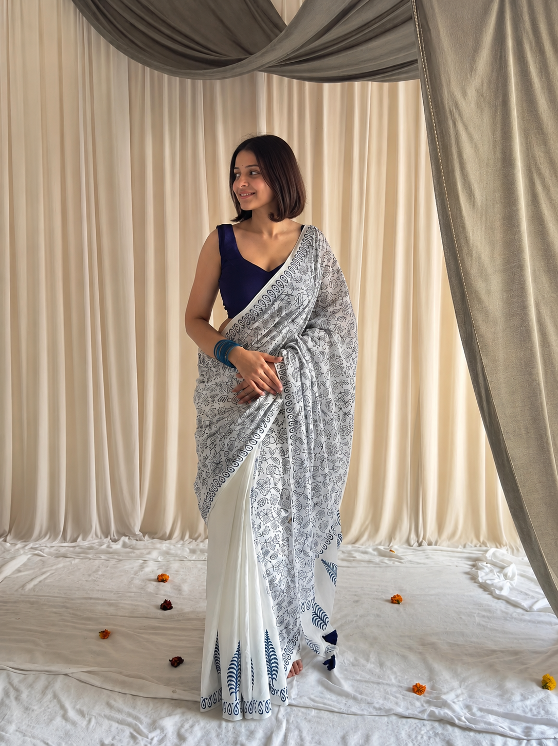 Luxury Tussar Silk Soft Saree with Unstitched Blouse