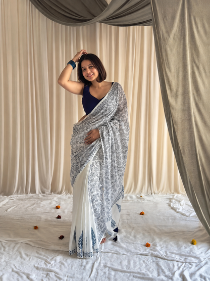 Luxury Tussar Silk Soft Saree with Unstitched Blouse