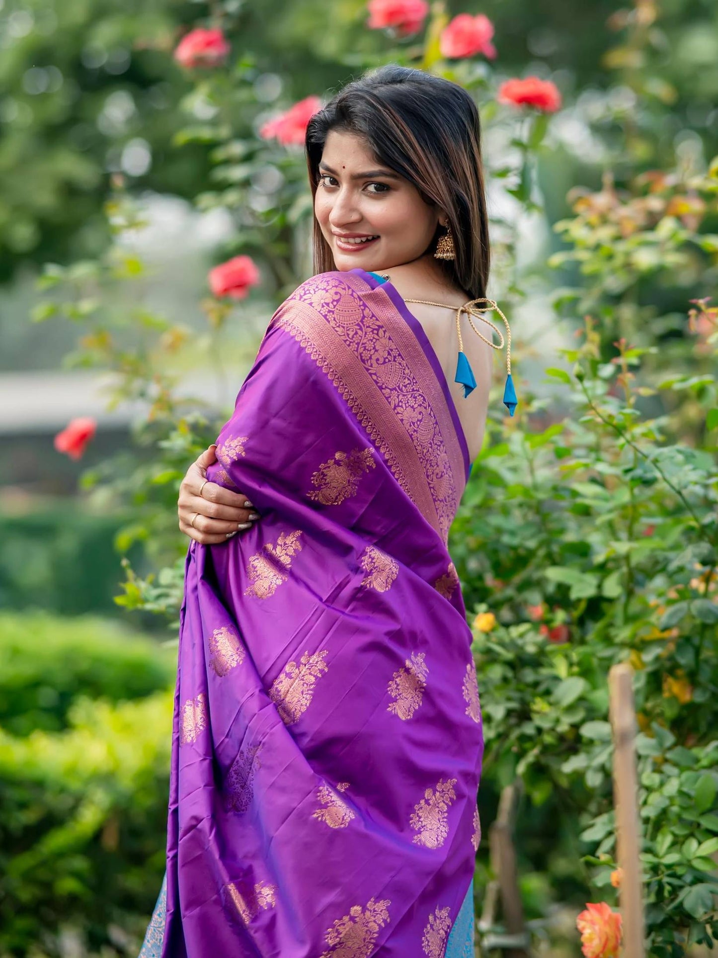 Soft Banarasi Katan Silk Pattu Saree - WINE