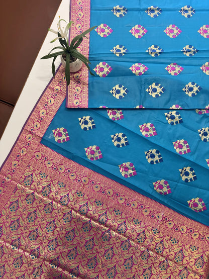 BANARASI PAITHANI  SAREE - FIROZI