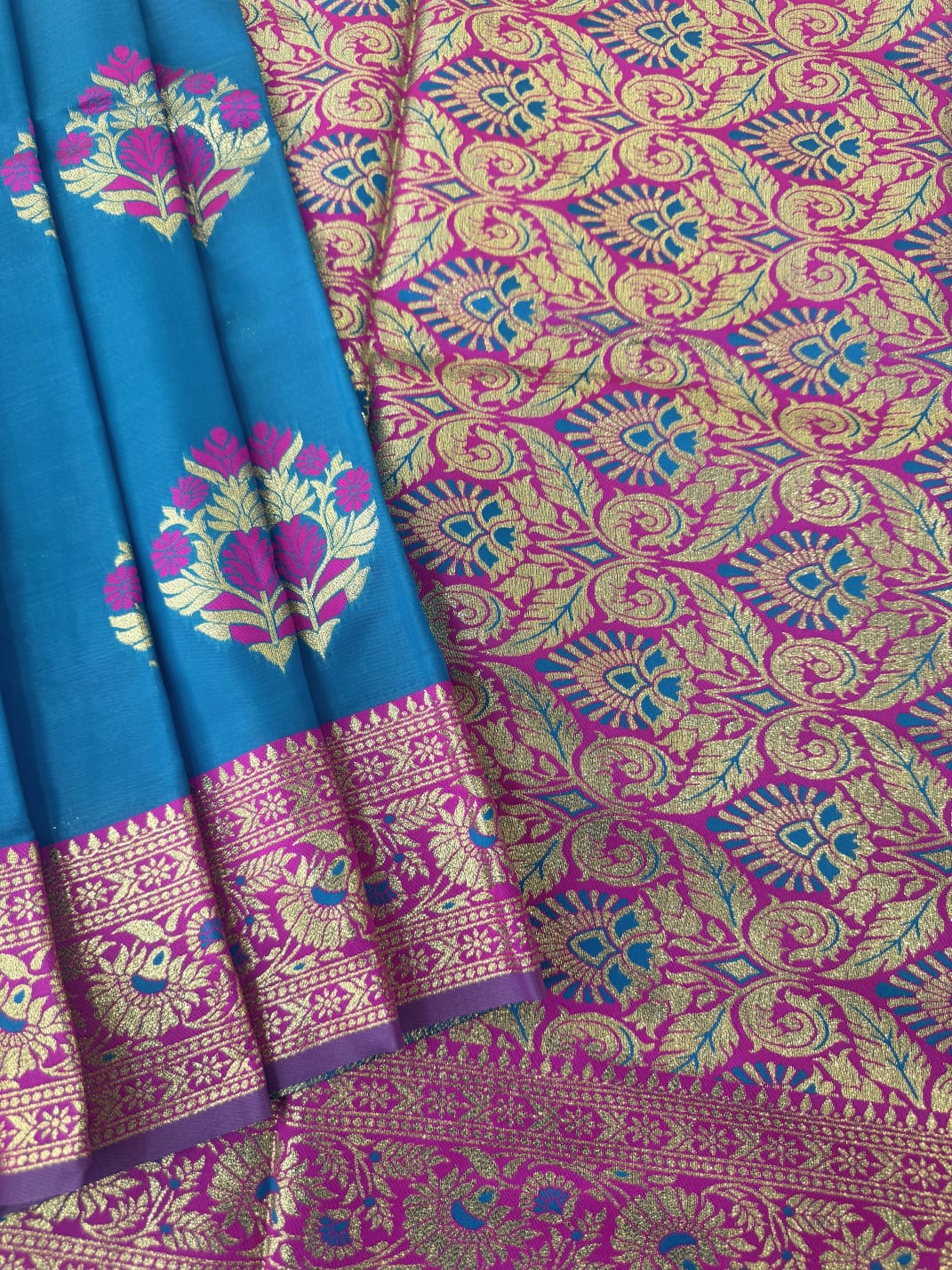 BANARASI PAITHANI  SAREE - FIROZI