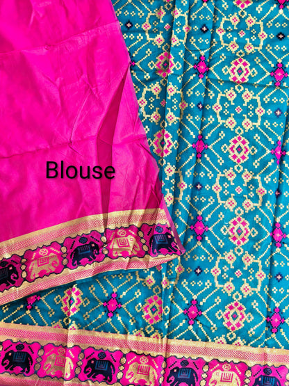 SOFT BANARASI PATOLA SAREE -  FIROZI