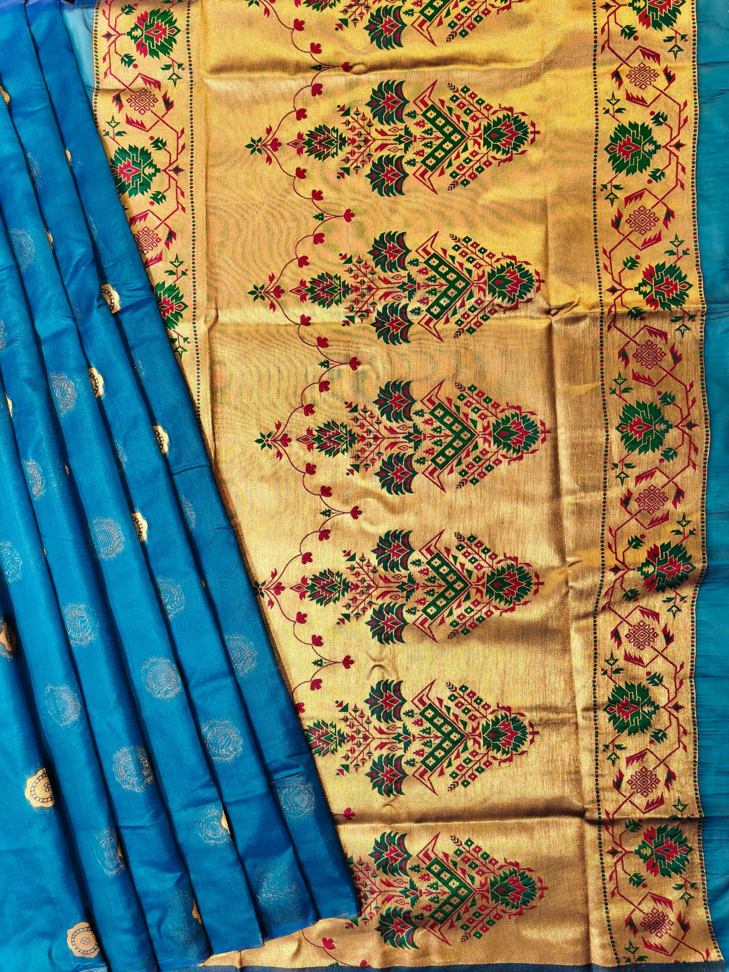 Maharashtrian Paithani Silk Saree - FIROZI