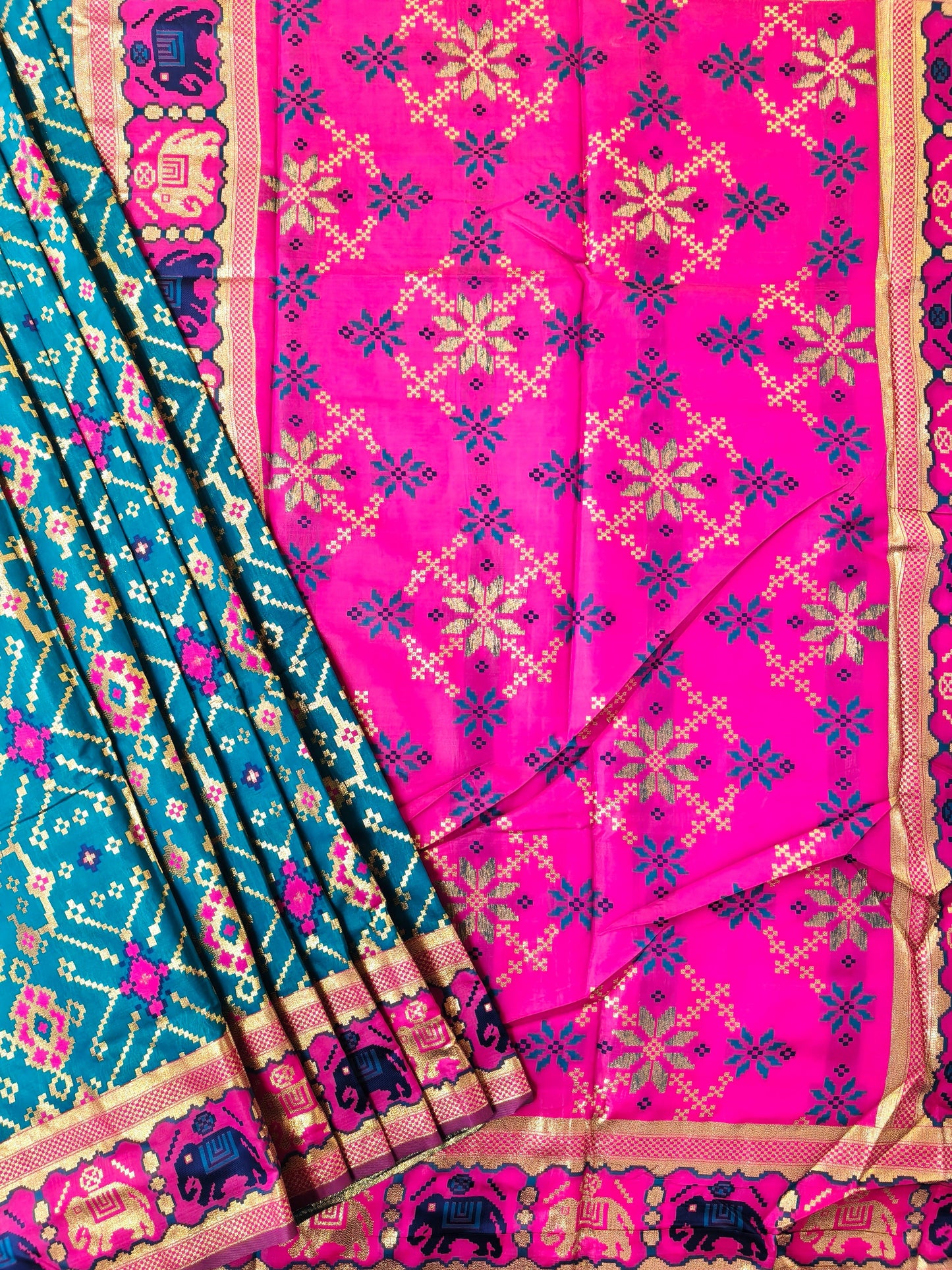 SOFT BANARASI PATOLA SAREE -  FIROZI