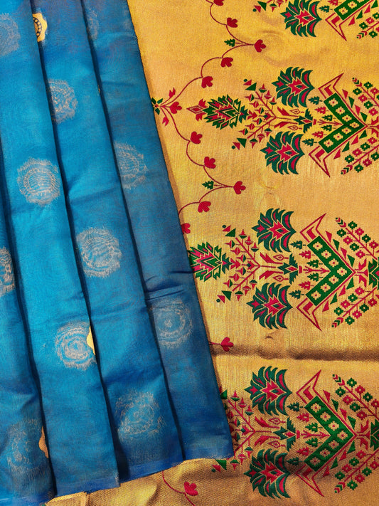 Maharashtrian Paithani Silk Saree - FIROZI