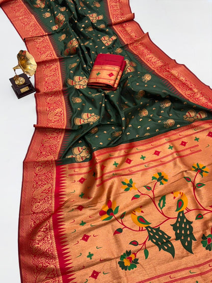 ROYAL PAITHANI EDITION 112 - GREEN