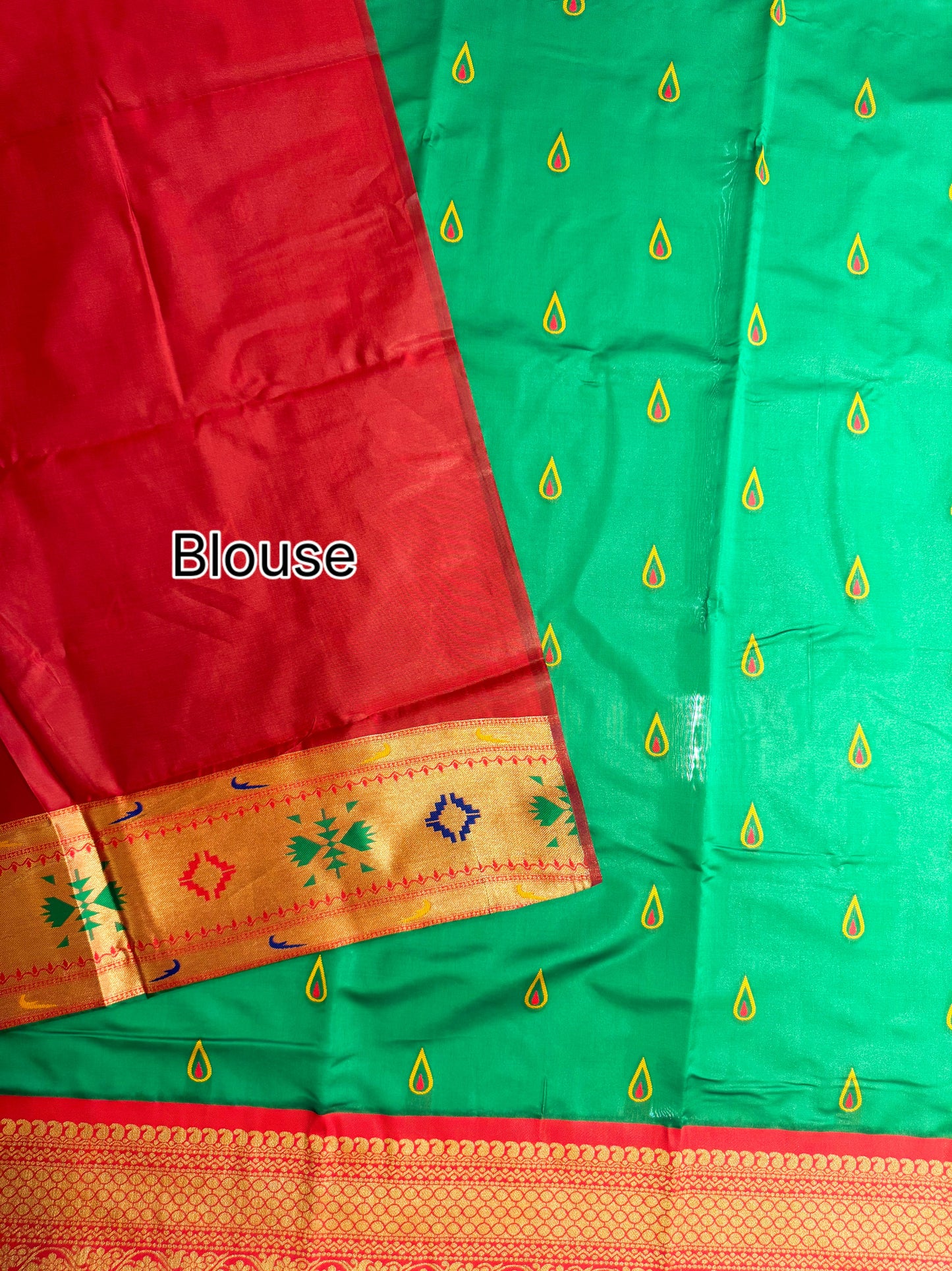 BANARASI PAITHNI  SILK SAREE  101- PERROT