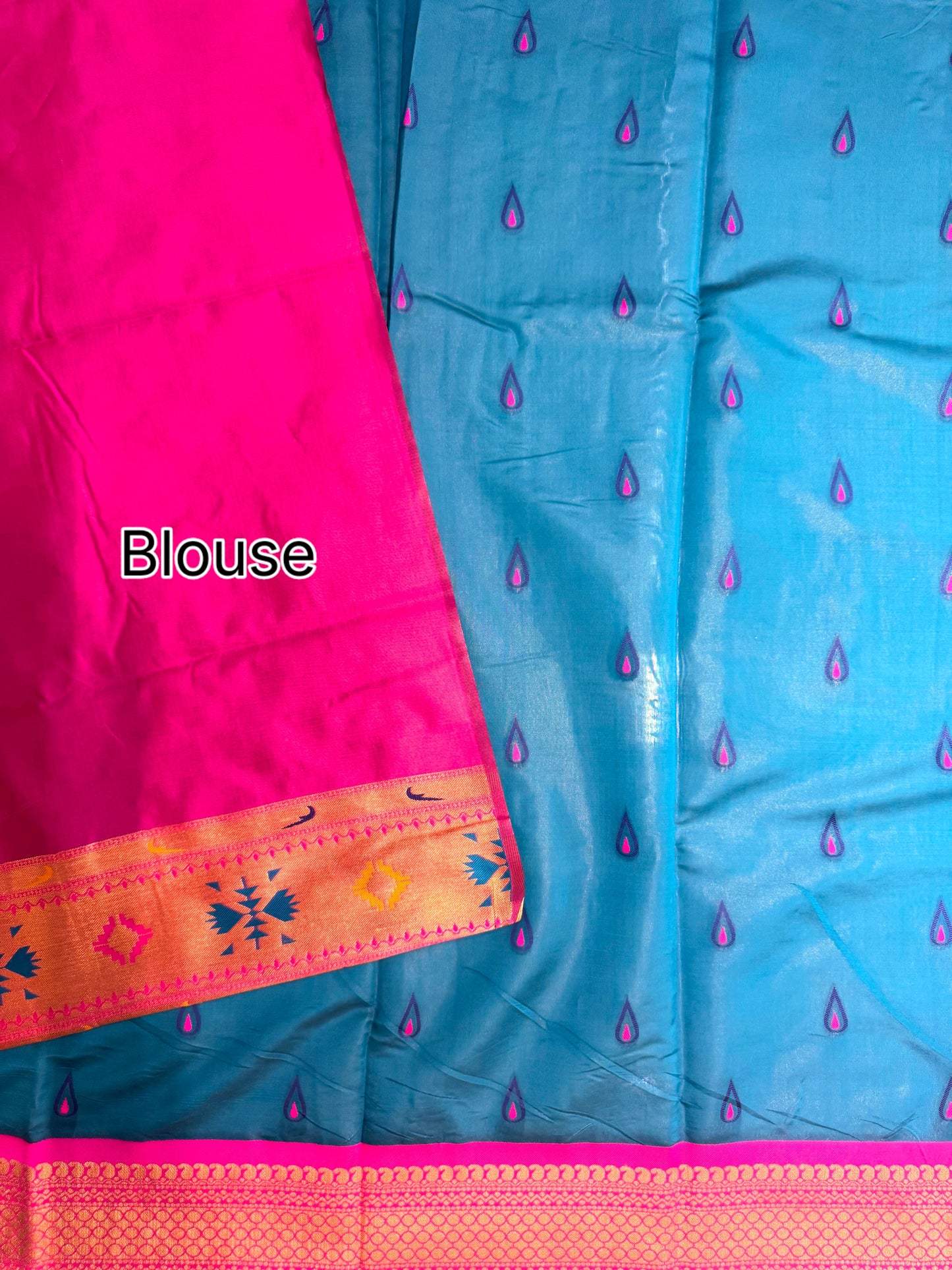 BANARASI PAITHNI  SILK SAREE  101- FIROZI