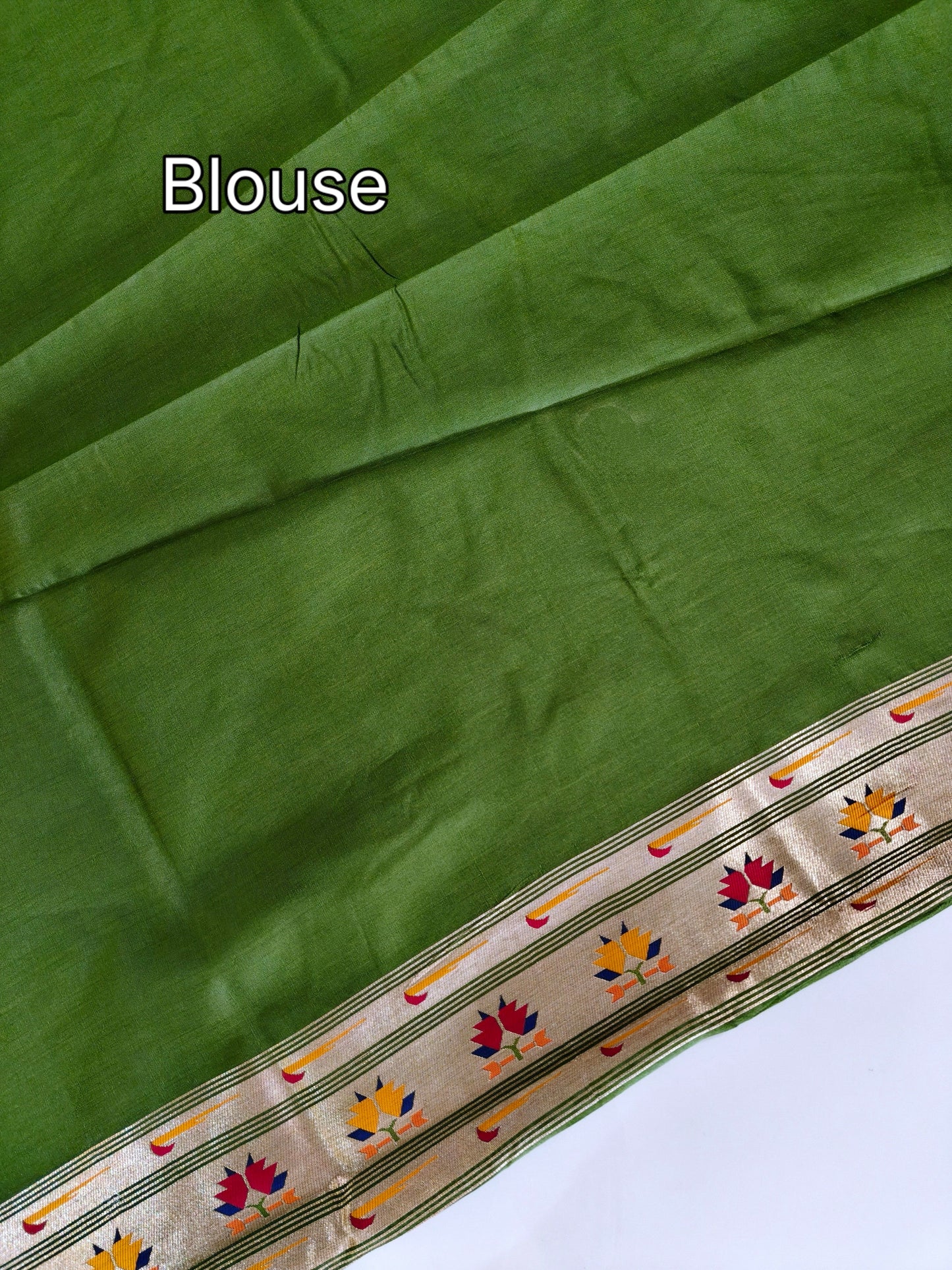 Banarasi Paithani Saree Design with Traditional Kalpavalli Pattern-MAHENDI