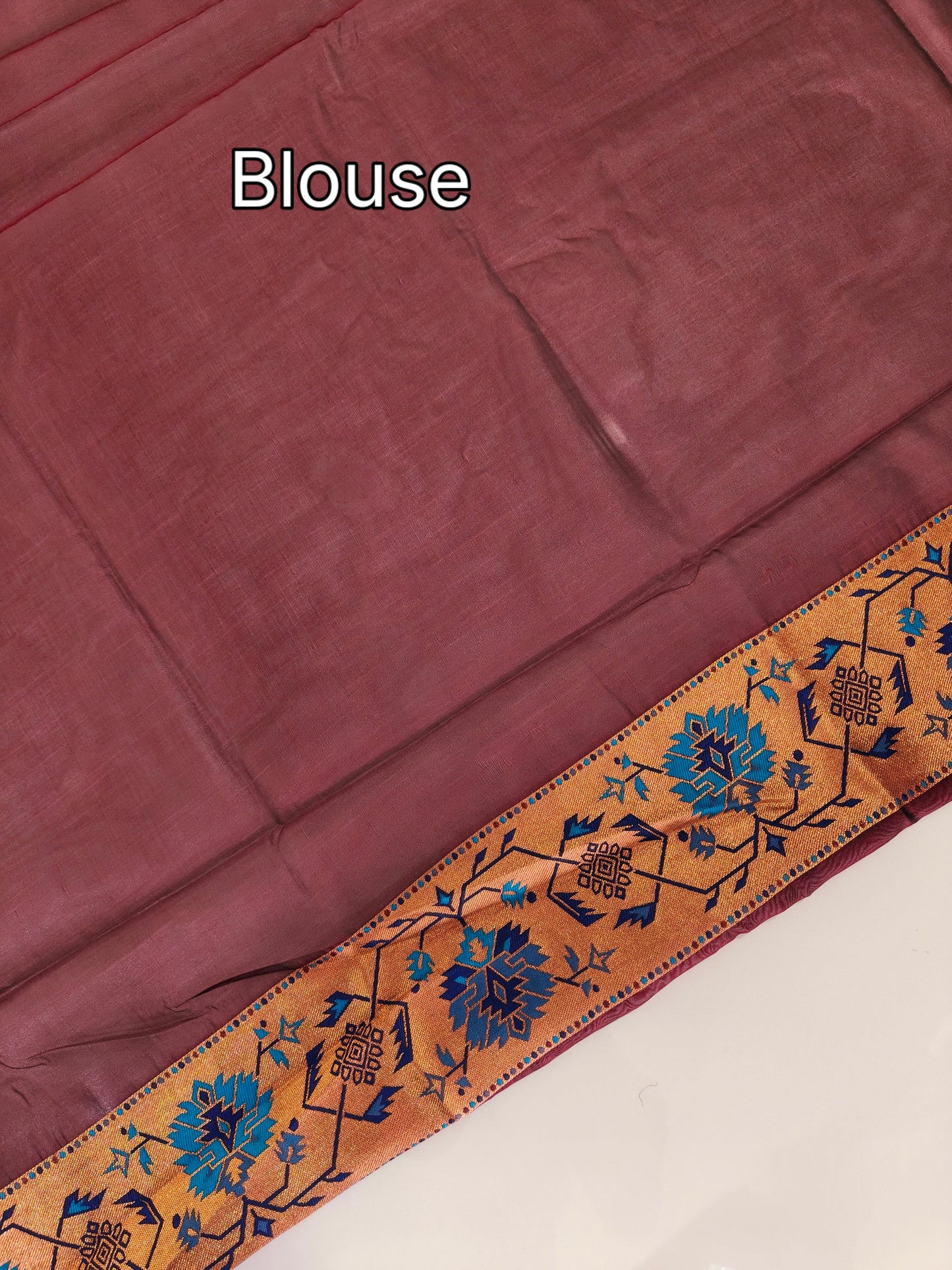 Maharashtrian Paithani Silk Saree - MAROON