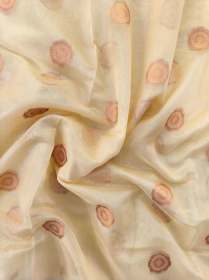Maharashtrian Paithani Silk Saree - OFF WHITE