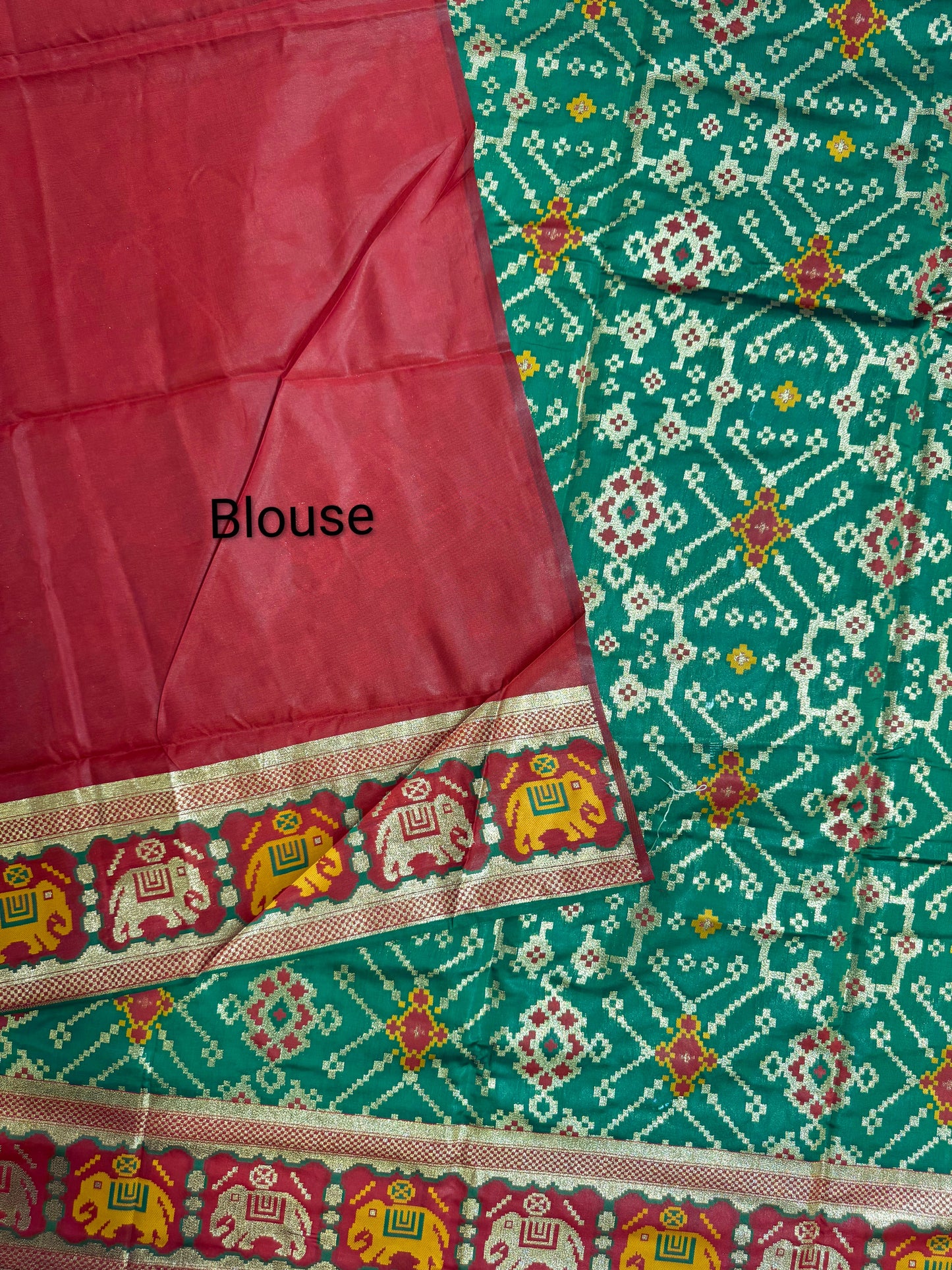 SOFT BANARASI PATOLA SAREE -  PERROT