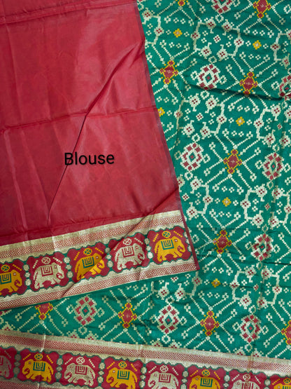SOFT BANARASI PATOLA SAREE -  PERROT