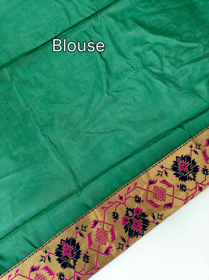Maharashtrian Paithani Silk Saree - PERROT