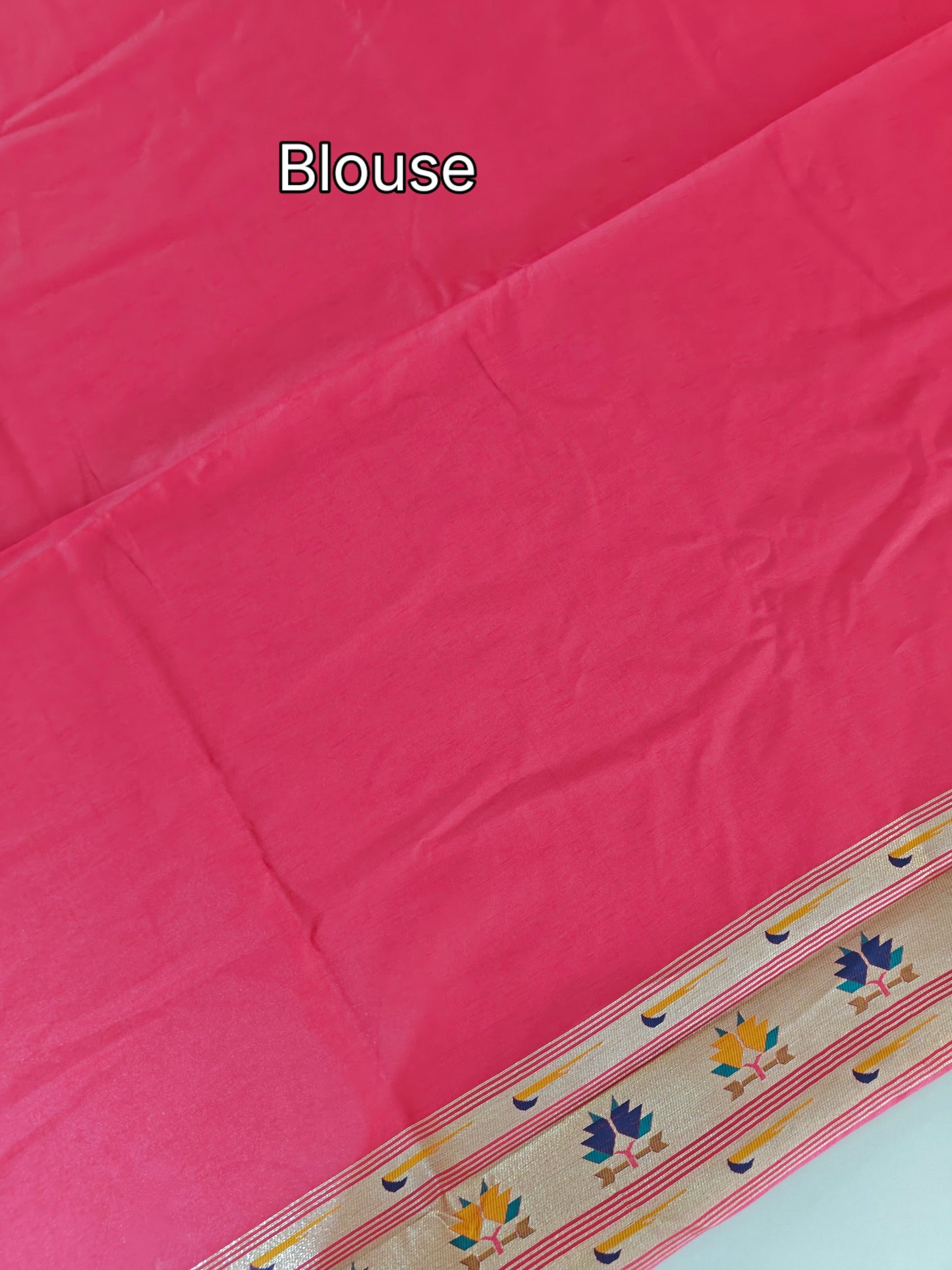 Banarasi Paithani Saree Design with Traditional Kalpavalli Pattern-PINK