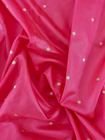 Banarasi Paithani Saree Design with Traditional Kalpavalli Pattern-PINK