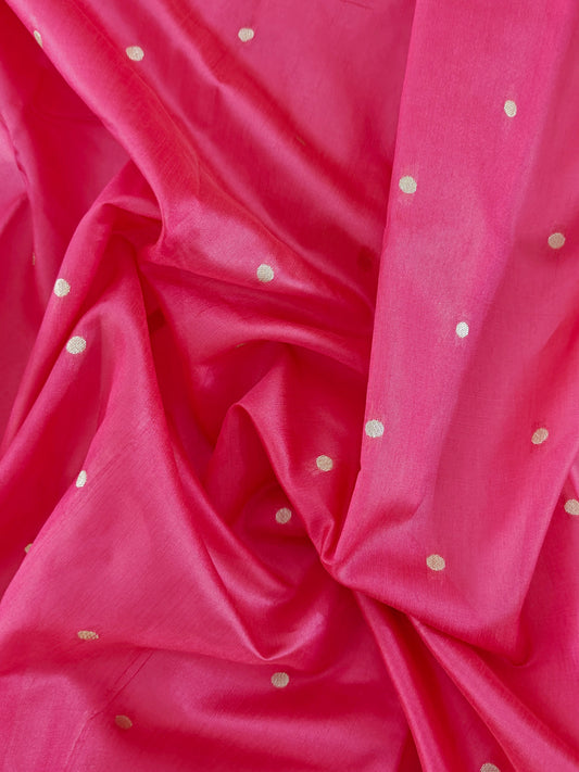 Banarasi Paithani Saree Design with Traditional Kalpavalli Pattern-PINK