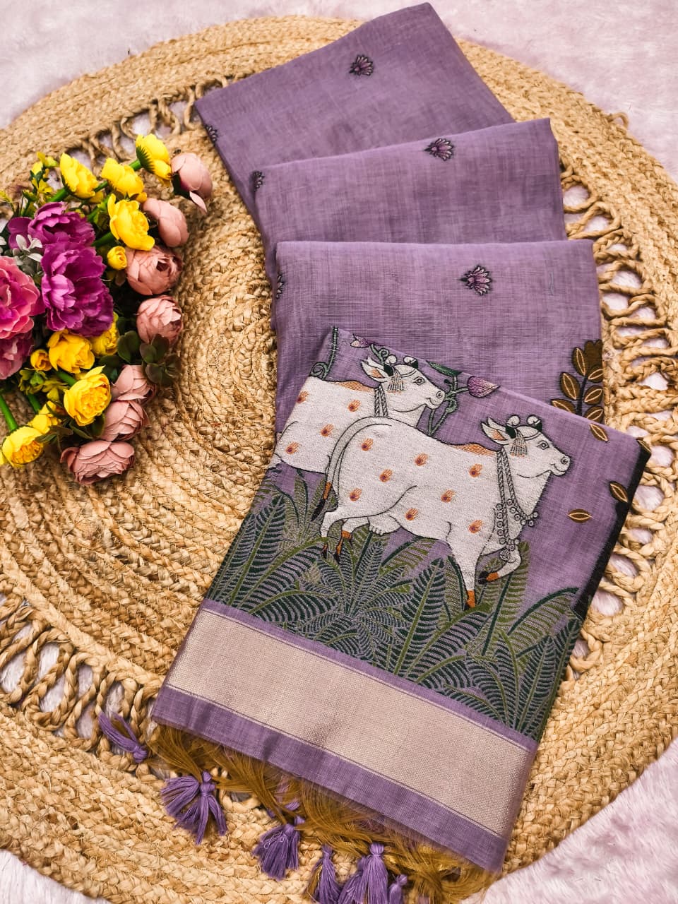 Govansh Heritage Weave Saree- PURPAL