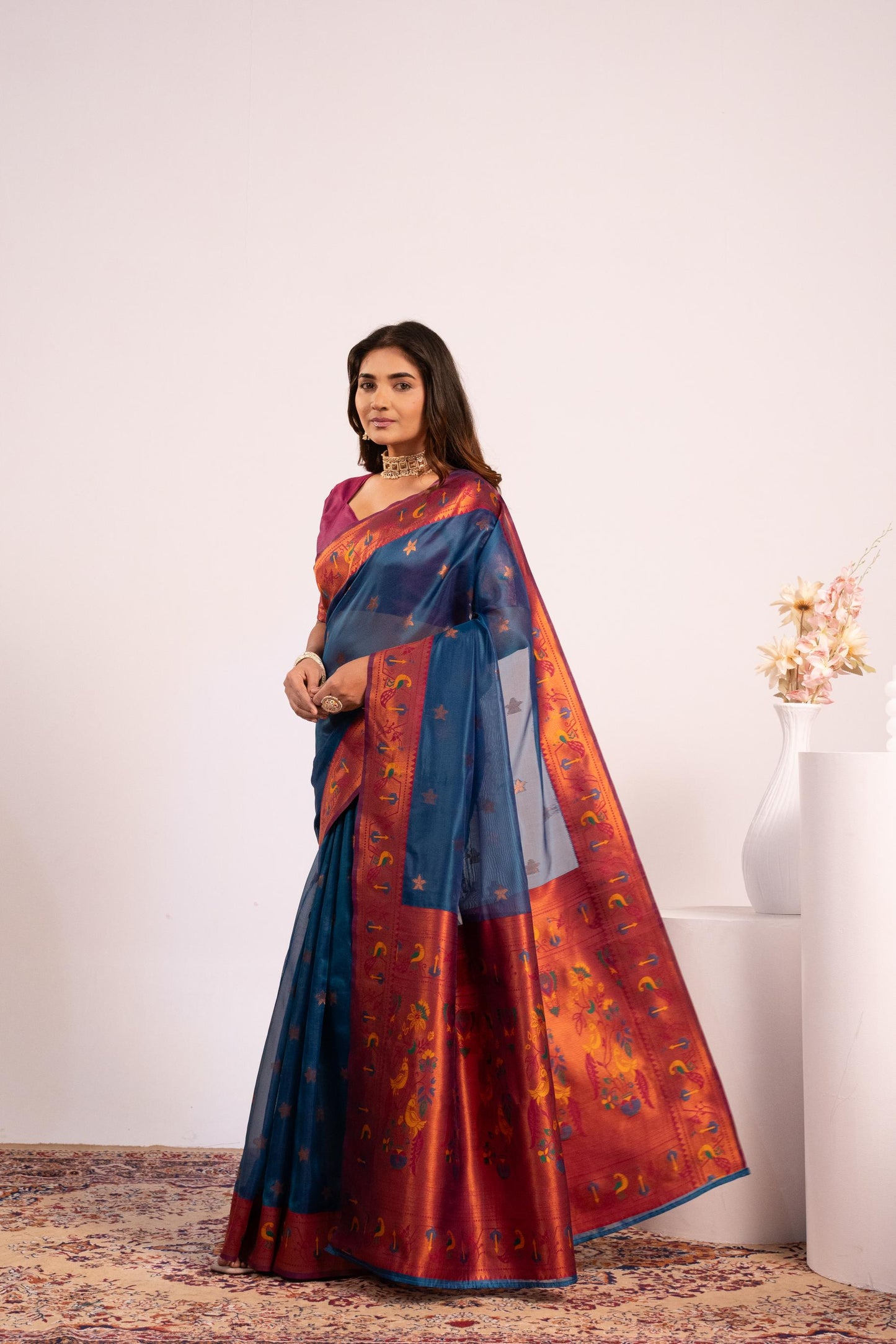 Pure Banarasi Paithani Silk Saree - RAMA