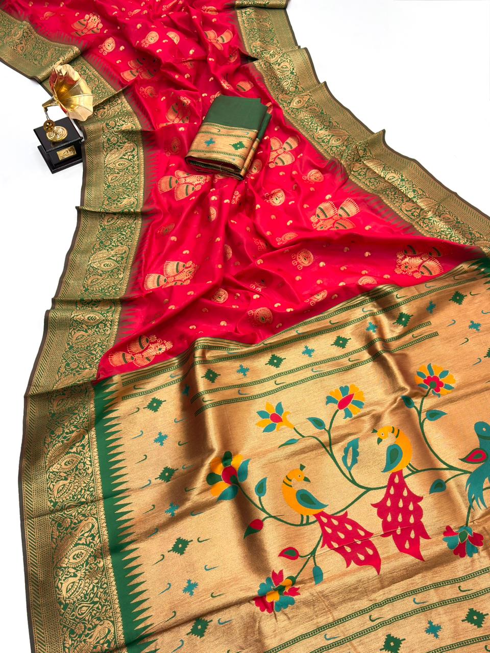 ROYAL PAITHANI EDITION 112 - RED