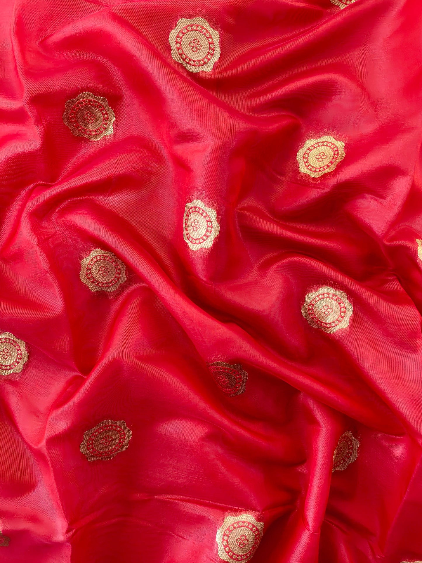 Maharashtrian Paithani Silk Saree - RED