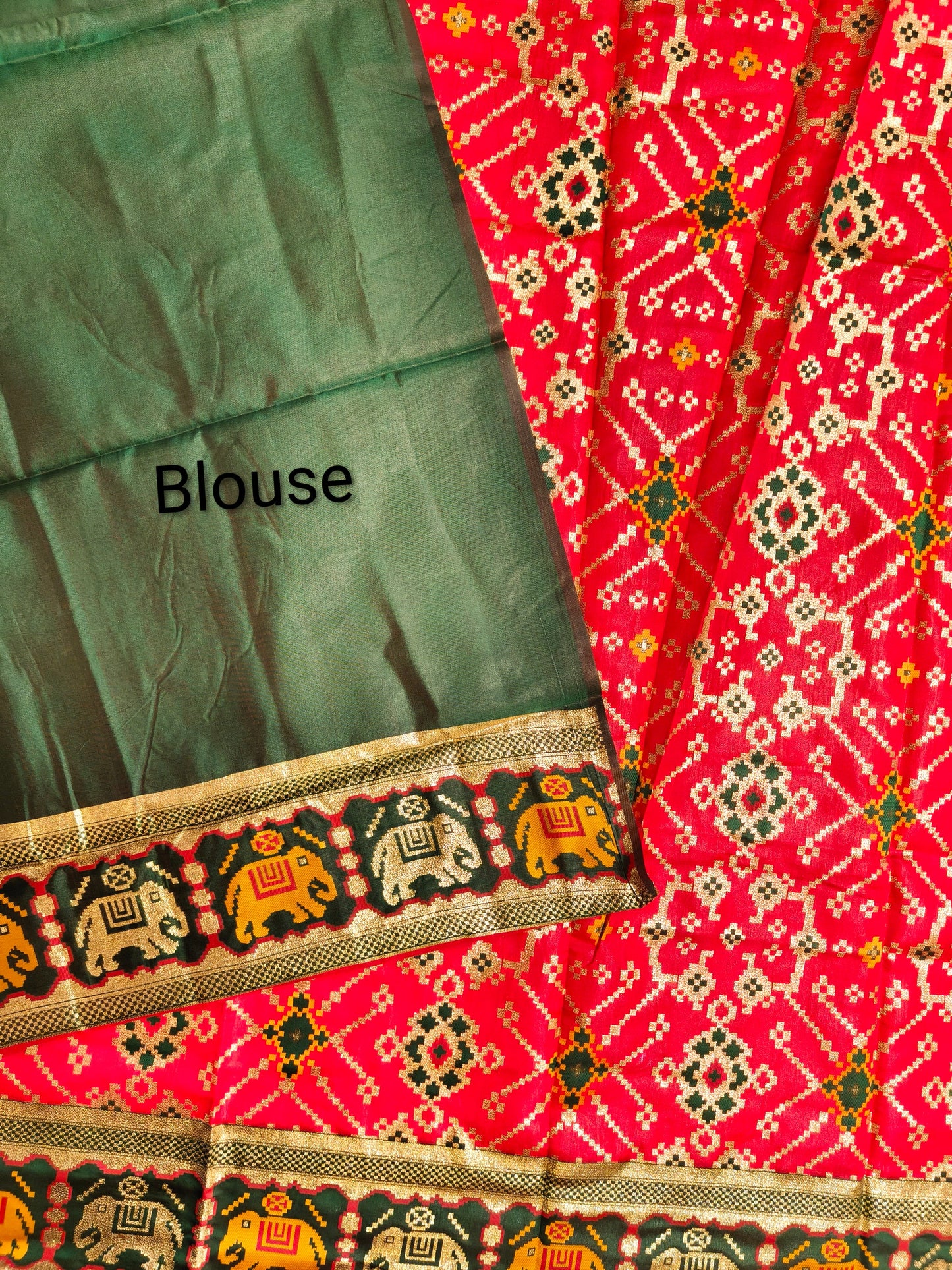 SOFT BANARASI PATOLA SAREE -  RED